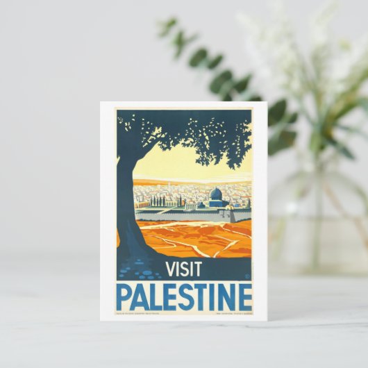  Palestijns reisposter Briefkaart (Staand voorkant)