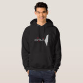 palestijns rood omgekeerde driehoek hoodie (Voorkant volledig)