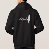 palestijns rood omgekeerde driehoek hoodie (Achterkant)