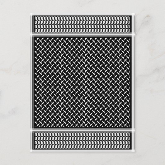 Palestijns Schort Keffiyeh Kitchen Towel Briefkaart (Voorkant)