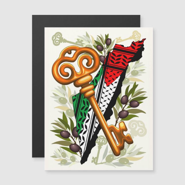 Palestijns sleutelsymbool van het recht op terugke (Voorkant / Achterkant)