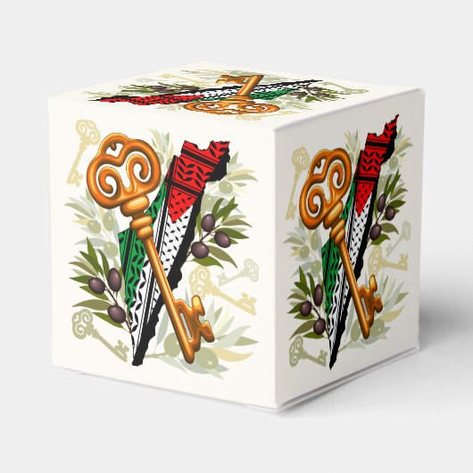 Palestijns sleutelsymbool van het recht op terugke bedankdoosjes (Achterkant)