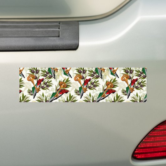 Palestijns sleutelsymbool van het recht op terugke bumpersticker (Op auto)