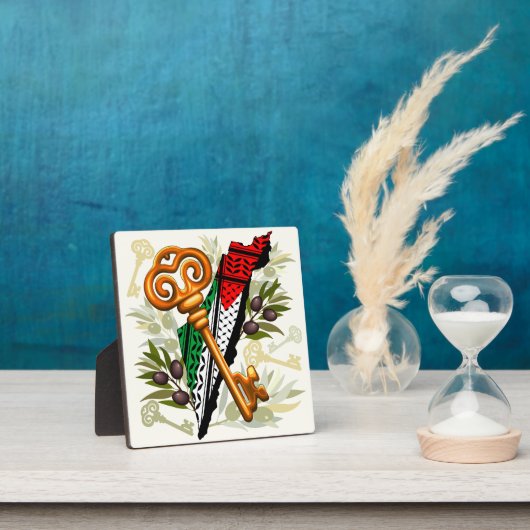 Palestijns sleutelsymbool van het recht op terugke fotoplaat (Insitu)