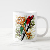 Palestijns sleutelsymbool van het recht op terugke grote koffiekop (Rechts)