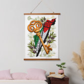 Palestijns sleutelsymbool van het recht op terugke hangend wandkleed (Slaapkamer)