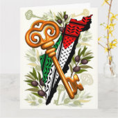 Palestijns sleutelsymbool van het recht op terugke kaart (Gele Bloem)