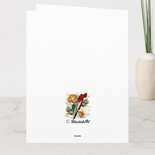 Palestijns sleutelsymbool van het recht op terugke kaart (Achterkant)