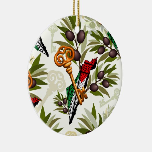 Palestijns sleutelsymbool van het recht op terugke keramisch ornament (Rechts)