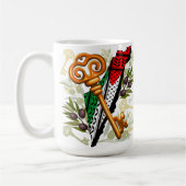 Palestijns sleutelsymbool van het recht op terugke koffiemok (Links)