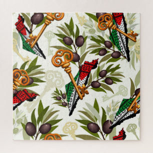 Palestijns sleutelsymbool van het recht op terugke legpuzzel