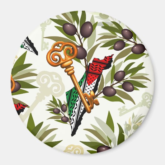 Palestijns sleutelsymbool van het recht op terugke magneet (Voorkant)