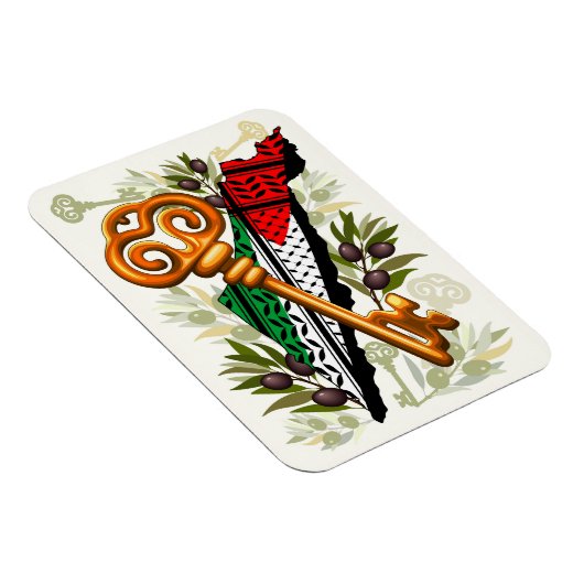 Palestijns sleutelsymbool van het recht op terugke magneet (Rechterzijde)