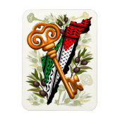 Palestijns sleutelsymbool van het recht op terugke magneet (Verticaal)