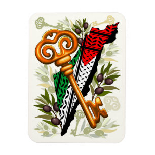 Palestijns sleutelsymbool van het recht op terugke magneet