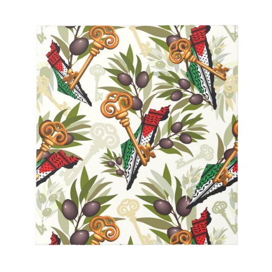 Palestijns sleutelsymbool van het recht op terugke notitieblok (Voorkant)