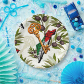 Palestijns sleutelsymbool van het recht op terugke papieren bordje (Feest)