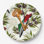 Palestijns sleutelsymbool van het recht op terugke papieren bordje (Voorkant)