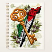 Palestijns sleutelsymbool van het recht op terugke planner (Voorkant)