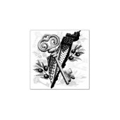 Palestijns sleutelsymbool van het recht op terugke rubberstempel (Afrduk)