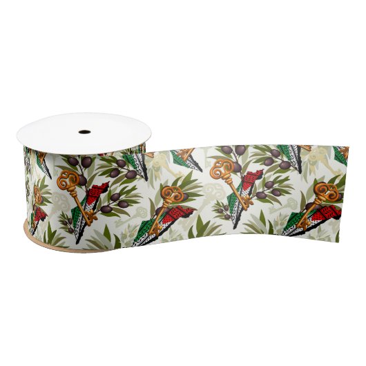 Palestijns sleutelsymbool van het recht op terugke satijnen lint (Spoel)