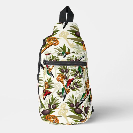 Palestijns sleutelsymbool van het recht op terugke sling bag (Voorkant)