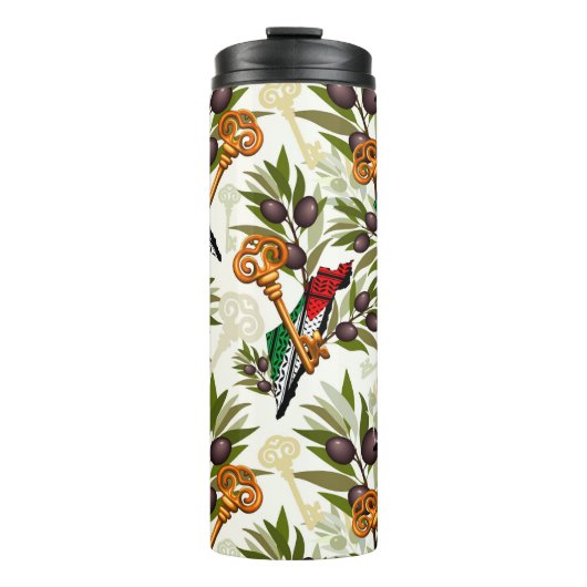 Palestijns sleutelsymbool van het recht op terugke thermosbeker (Voorkant)