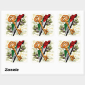 Palestijns sleutelsymbool van het recht op terugke vierkante sticker (Vel)