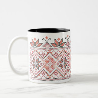 Palestijns Tatreez Arabisch Embroidery Tweekleurige Koffiemok