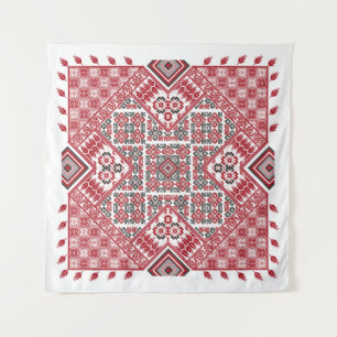 Palestijns tatreez borduurpatroon wandkleed