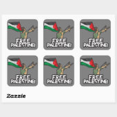 Palestijns Verzet kind-vlag Palestijnen Vrijheid Vierkante Sticker (Vel)