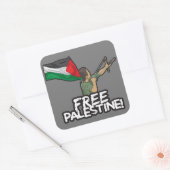 Palestijns Verzet kind-vlag Palestijnen Vrijheid Vierkante Sticker (Envelop)