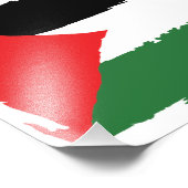 Palestijns vlaggenpapier foto afdruk (Hoek)