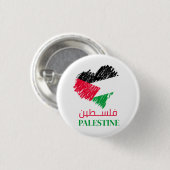 Palestijns vlaghart Palestijns Gepersonaliseerd Ronde Button 3,2 Cm (Voorkant /achterkant)