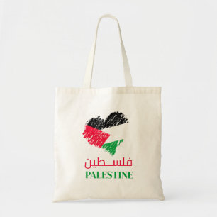 Palestijns vlaghart Palestijns Gepersonaliseerd Tote Bag