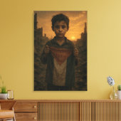 Palestijns Weerstandsvermogen Canvasprint Canvas Afdruk (Insitu (Woonkamer))