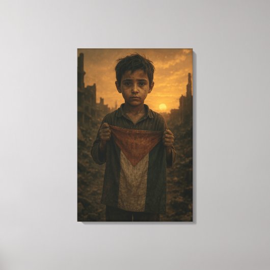 Palestijns Weerstandsvermogen Canvasprint Canvas Afdruk (Voorkant)