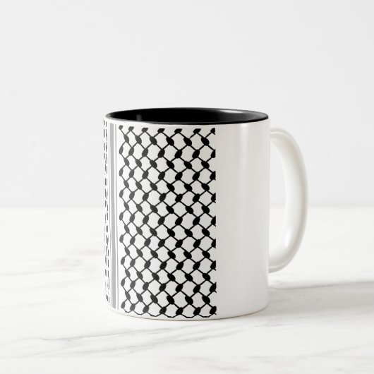 Palestijns Zwart Kufiya Mok (Voorkant rechts)