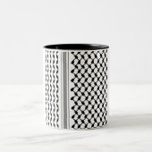 Palestijns Zwart Kufiya Mok (Center)