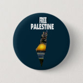 Palestijnse Al Quds bevrijden Palestina Ronde Button 5,7 Cm (Voorkant)