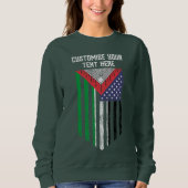 Palestijnse Amerikaanse sweater - Palestijnse vlag (Voorkant)