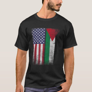 Palestijnse Amerikaanse vlag Palestina Verenigde S T-shirt