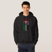 Palestijnse Amerikaanse vlag - Save Palestine Hoodie (Voorkant volledig)