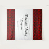 Palestijnse Arabische Baby Aankondiging Wandkleed (Voorkant (horizontaal))