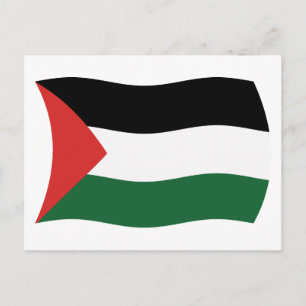 Palestijnse Autoriteit Vlag Postkaart