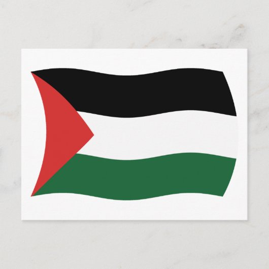 Palestijnse Autoriteit Vlag Postkaart (Voorkant)