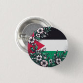 PALESTIJNSE BLOEMIGE BUTTON (Voorkant /achterkant)