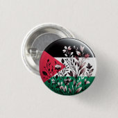 PALESTIJNSE BLOEMIGE BUTTON (Voorkant /achterkant)