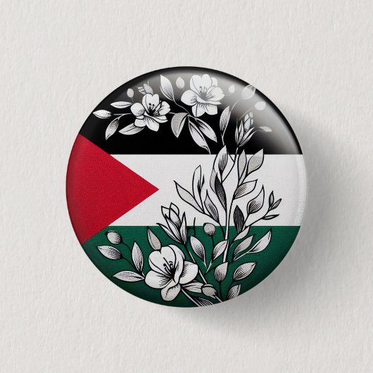 PALESTIJNSE BLOEMIGE BUTTON (Voorkant)
