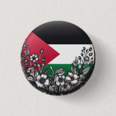 PALESTIJNSE BLOEMIGE BUTTON (Voorkant)